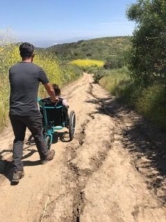 MT Push all terrain wheelchair trail riding 