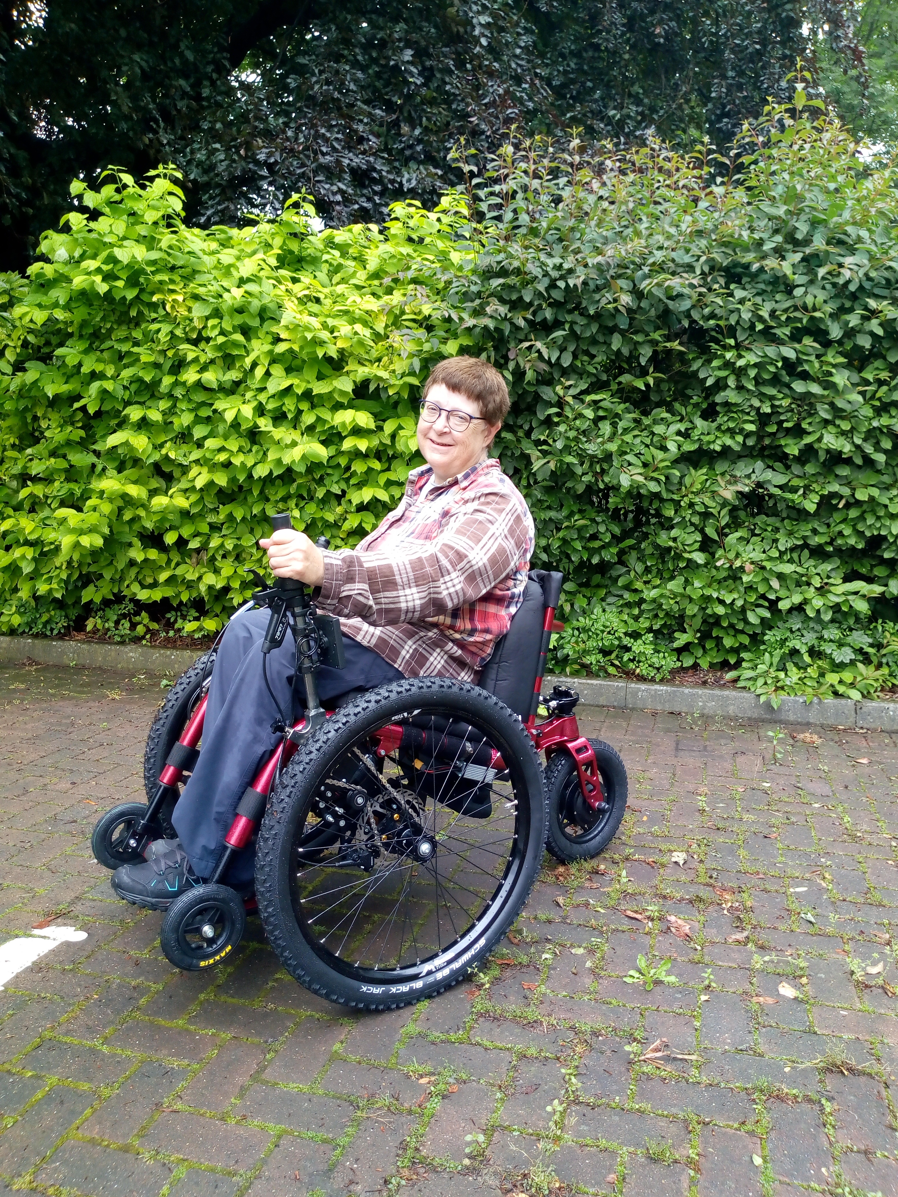 Caroline Beeson, eTrike power assist wheelchair