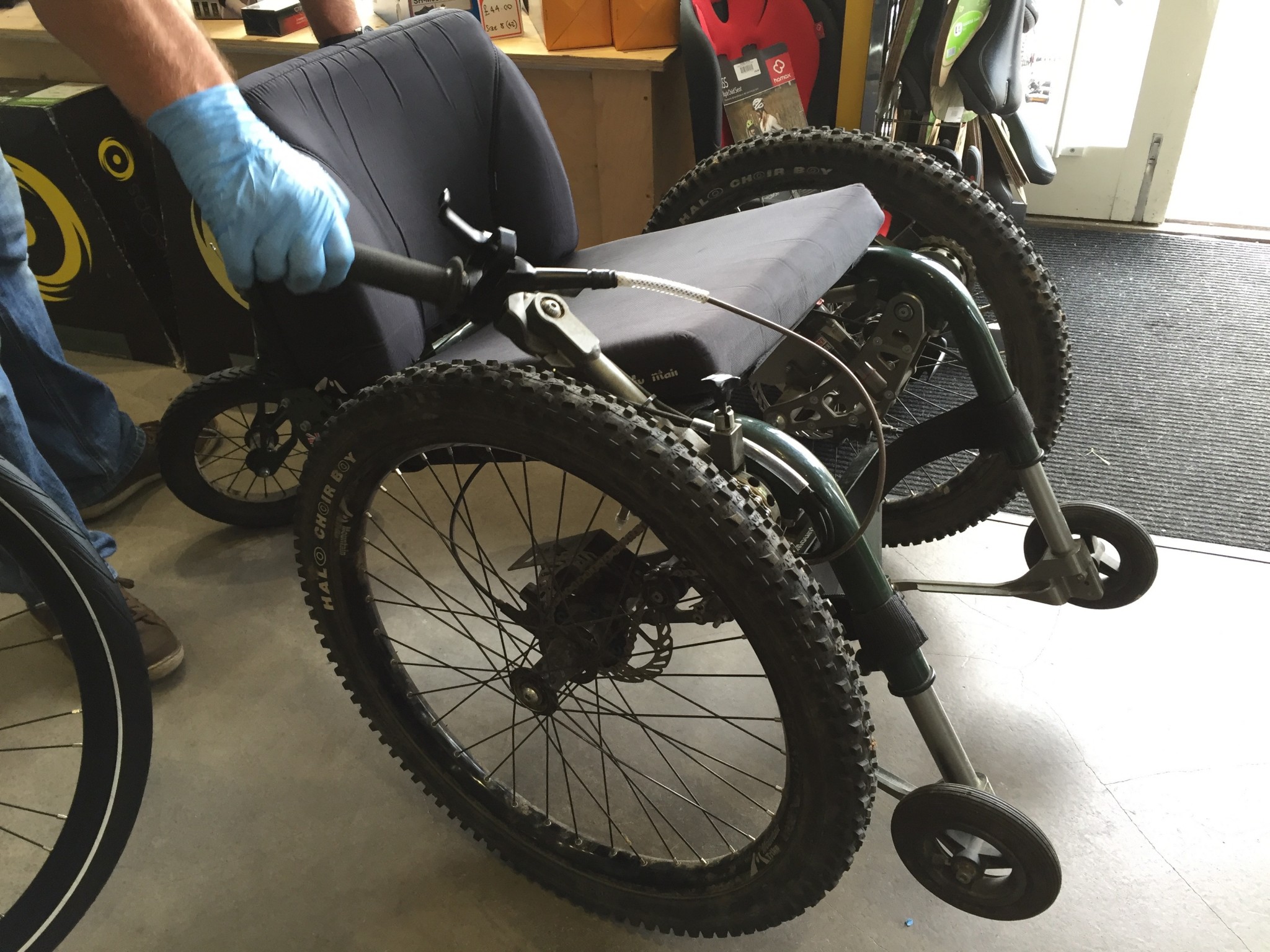 Servicing your Mountain Trike wheelchair - head to your local Bike Shop