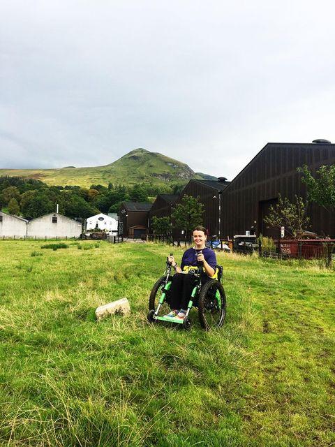Laura May, Mountain Trike all terrain wheelchair