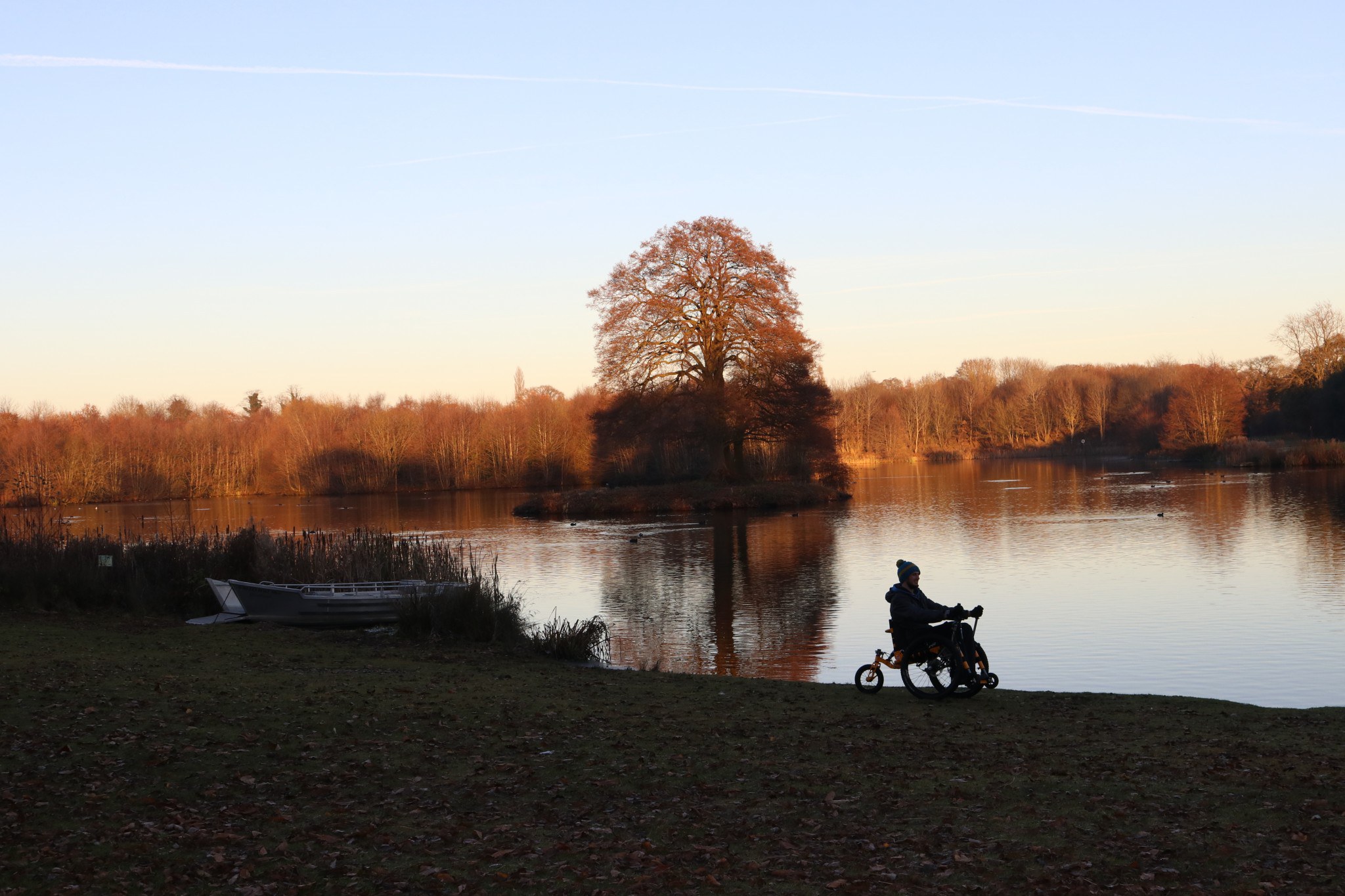 Off road winter fun in the woods with Mountain Trike wheelchair video