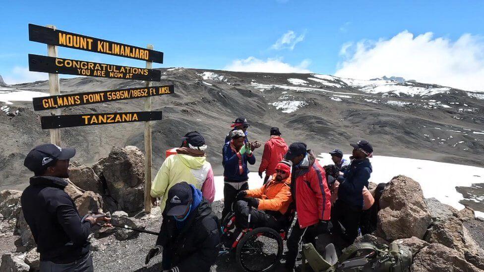 Charity climb success thanks to Mountain Trike all terrain wheelchair