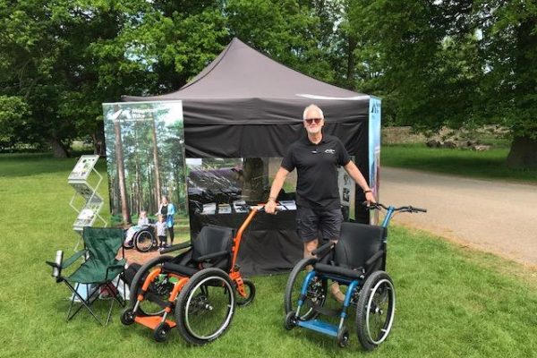 Mountain Trike all terrain wheelchair company attend annual National Trust festival