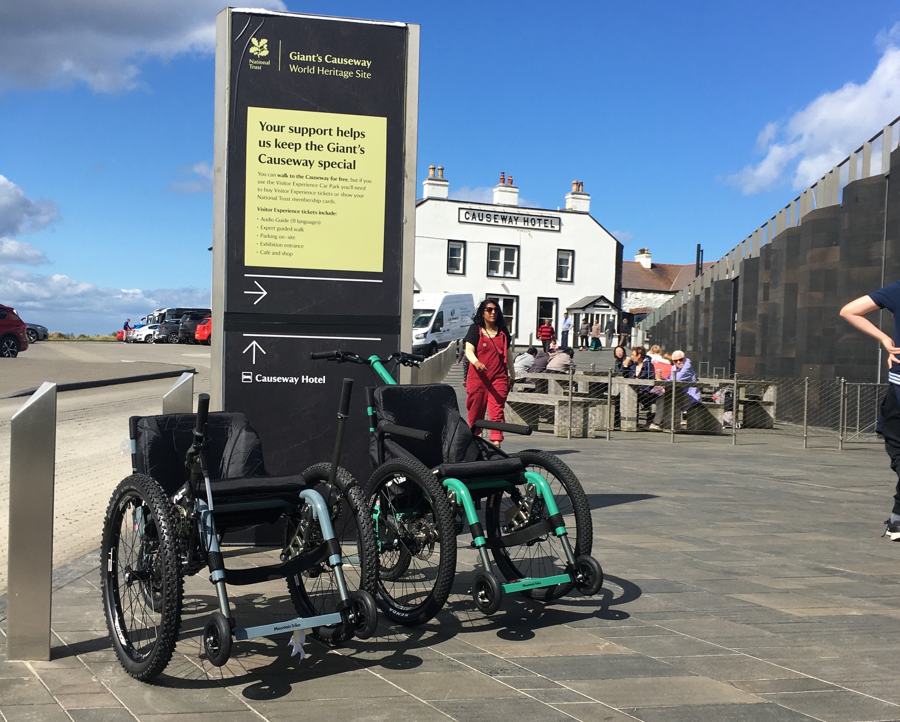 All terrain wheelchairs supporting access for all at Giant's Causeway National Trust in Northern Ireland